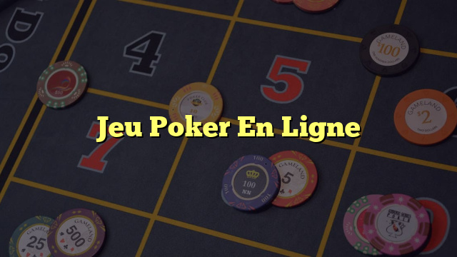 Jeu Poker En Ligne