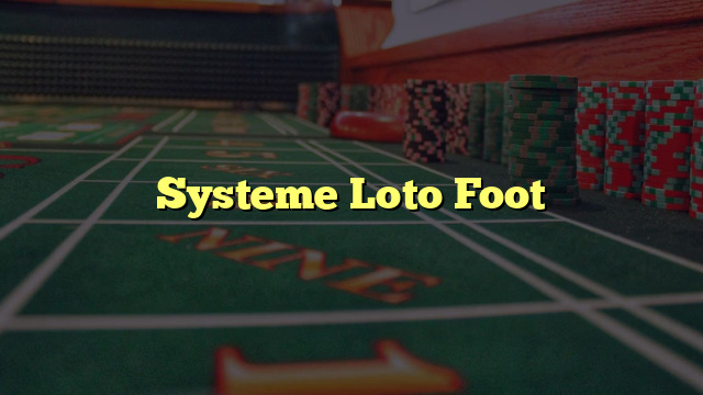 Systeme Loto Foot